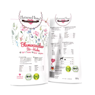 Blumenzauber - Bio-Huhn mit Bio-Apfel 800g