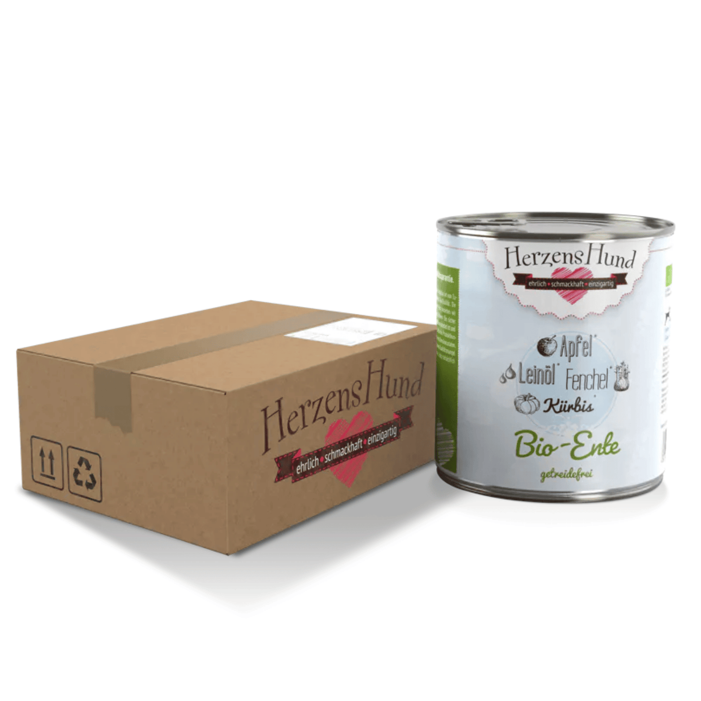 HerzensHund Bio-Ente mit Bio-Gemüse -getreidefrei