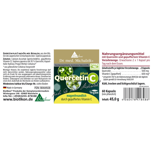 Dr. Michalzik Quercetin plus C 60Kapseln