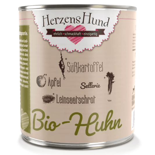 HerzensHund Bio-Huhn mit Bio-Gemüse 800g