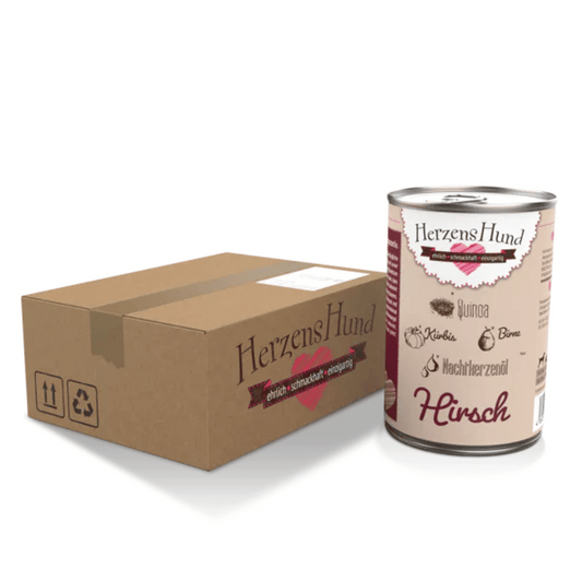 HerzensHund Hirsch mit BioGemüse -glutenfrei- Nicht-Bio 400g