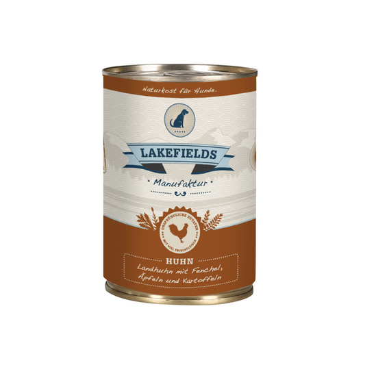 Lakefields Dosenfleisch-Menü Huhn für ausgewachsen Hunde