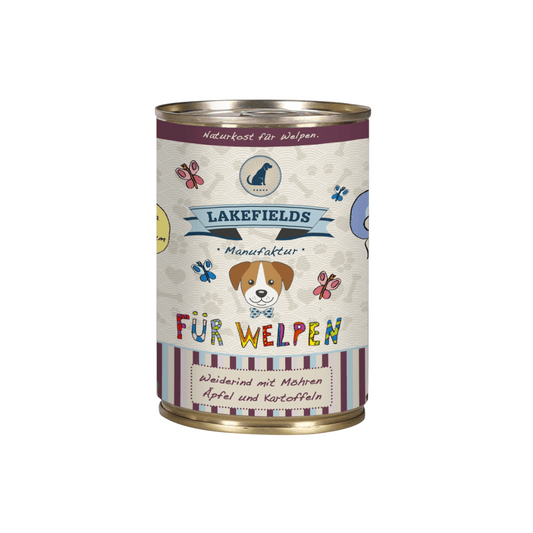 Lakefields Dosenfleisch- Menü Rind für Welpen