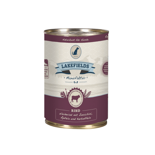 Lakefields Dosenfleisch-Menü Rind für ausgewachsene Hunde