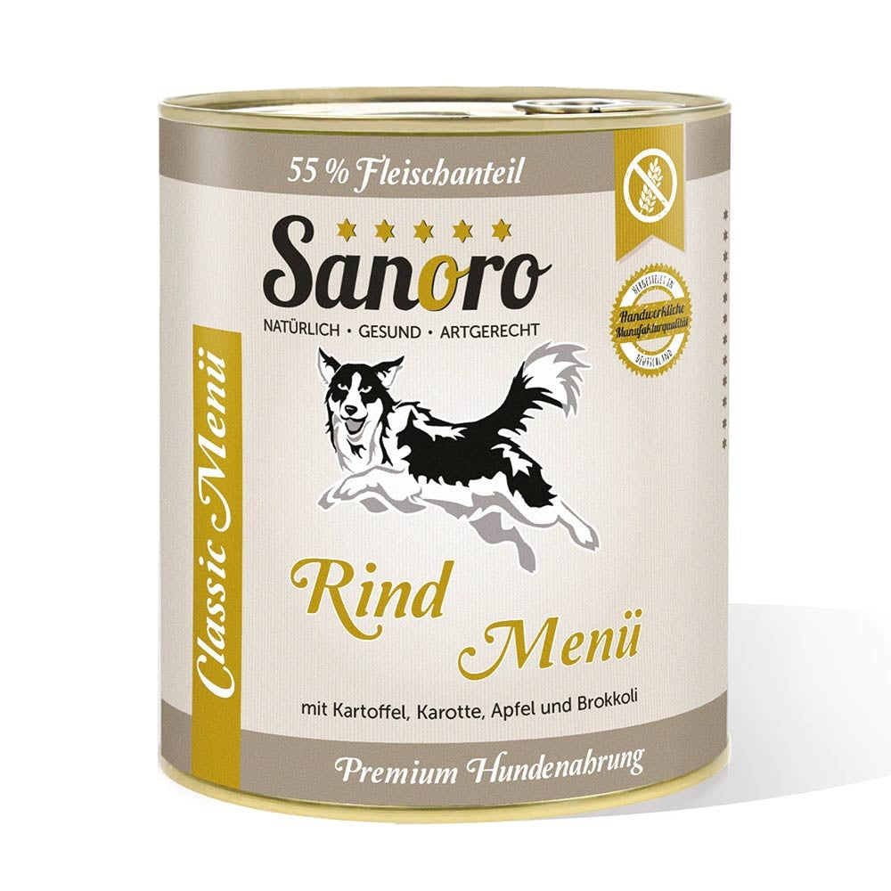 Sanoro- Menü Classic vom Rind mit Bio-Kartoffel und Bio-Karotte