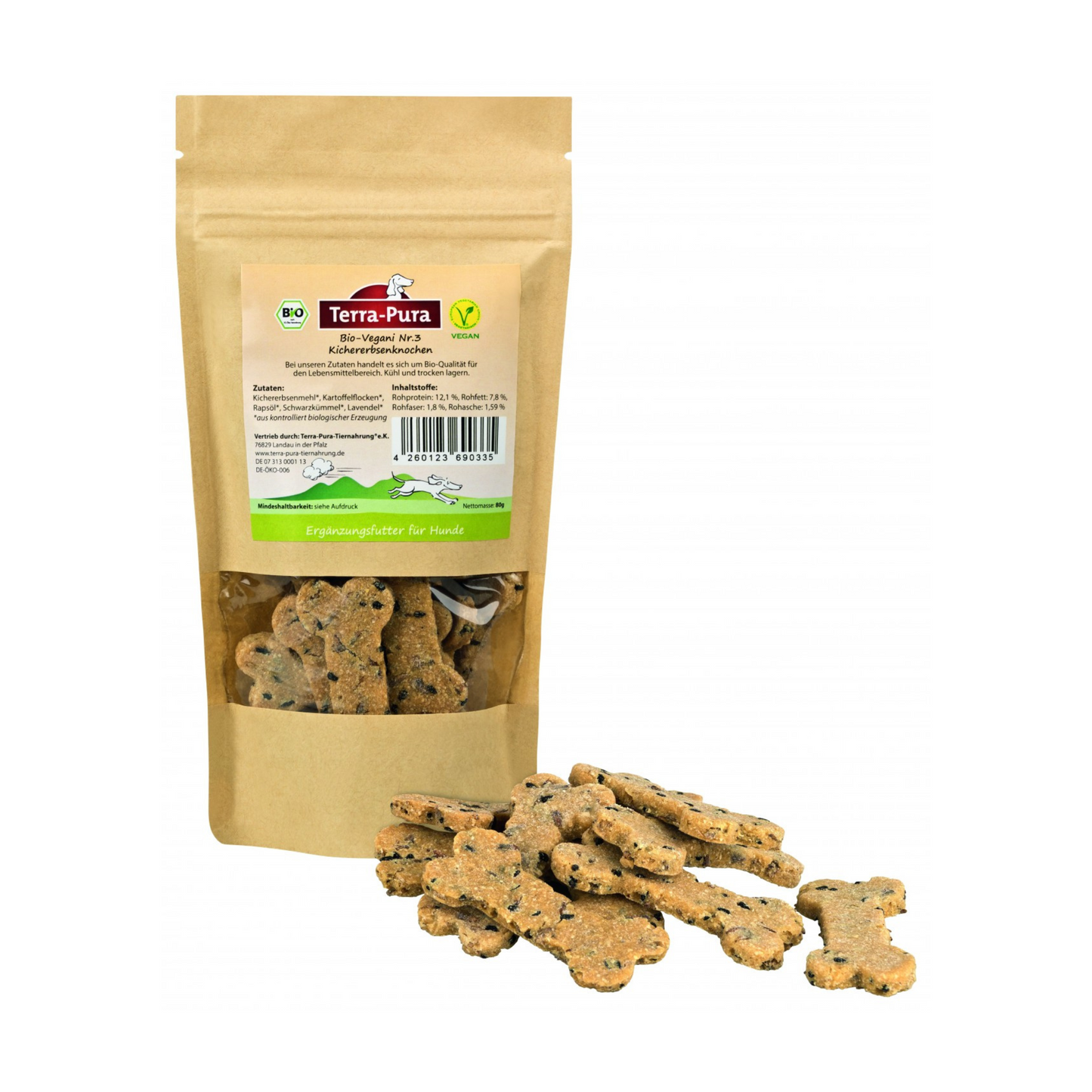 Terra-Pura Bio-Vegani Nr. 3 Kichererbsenknochen 80 g