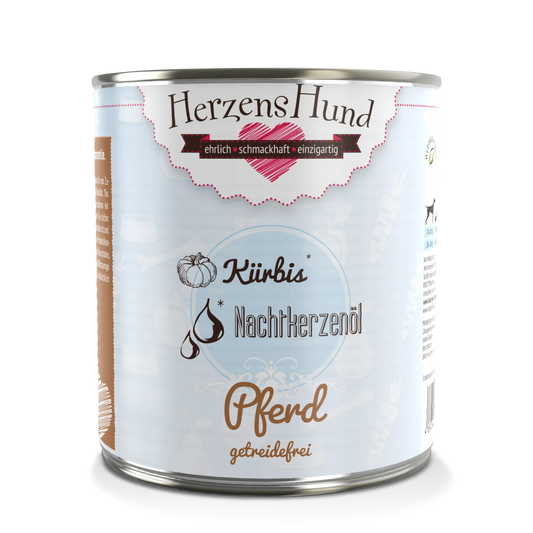HerzensHund Pferd mit Bio-Kürbis -getreidefrei-