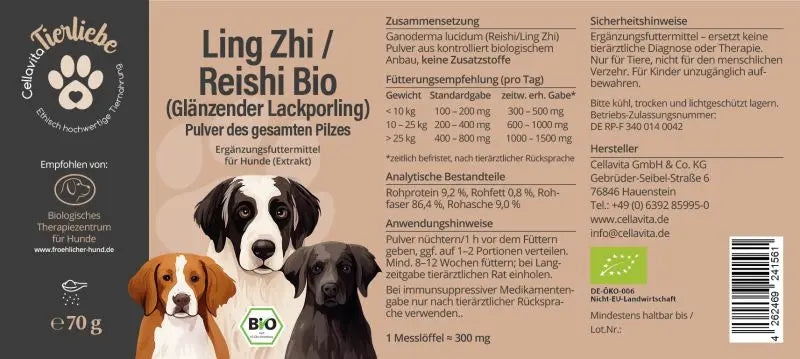 Ling Zhi für Hunde, 70g
