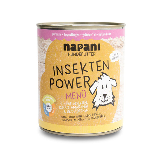 Napani Menü für Hunde "Insekten Power" mit Insektenprotein und Kürbis