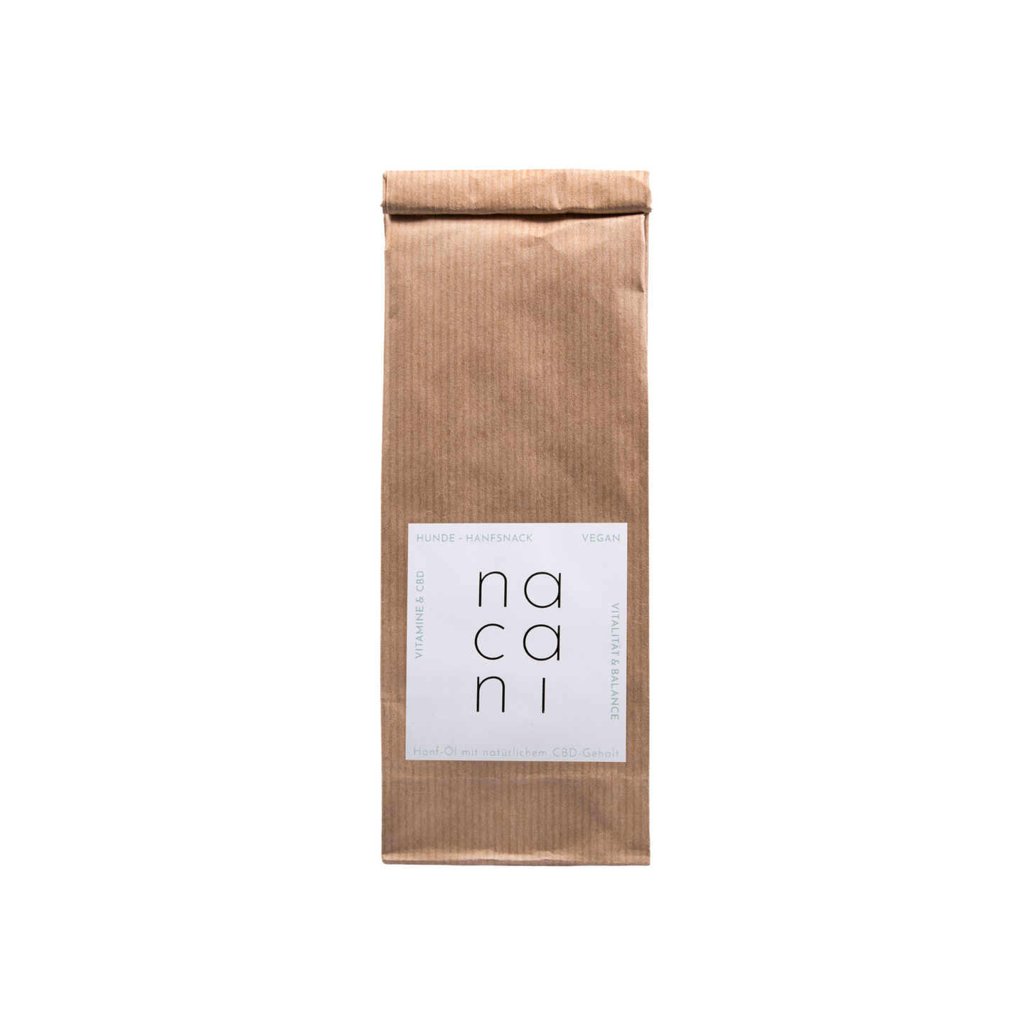 nacani No. 3 Vegan - Hanfsnack für Hunde (60 Kugeln / 120g) mit natürlichem Vollspektrum-Hanföl