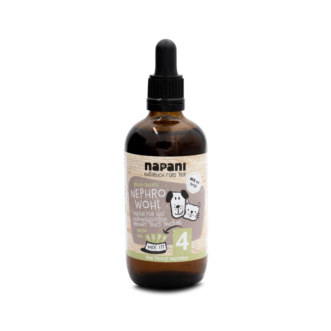 Napani NephroWohl Harnwegs-Tinktur für Hunde & Katzen, 100ml