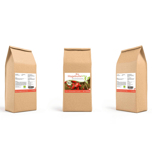 Bio Hagebutte Vita - 500g Pulver (vegan) Vorratsbeutel