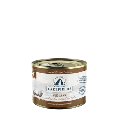 Lakefields Nassfutter-Men Lamm Weidelamm mit Kartoffeln, Blattspinat   froehlicher-hund-shop