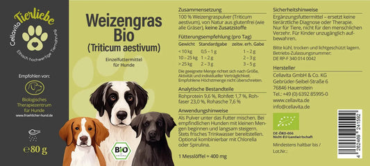 Weizengras für Hunde, 80g