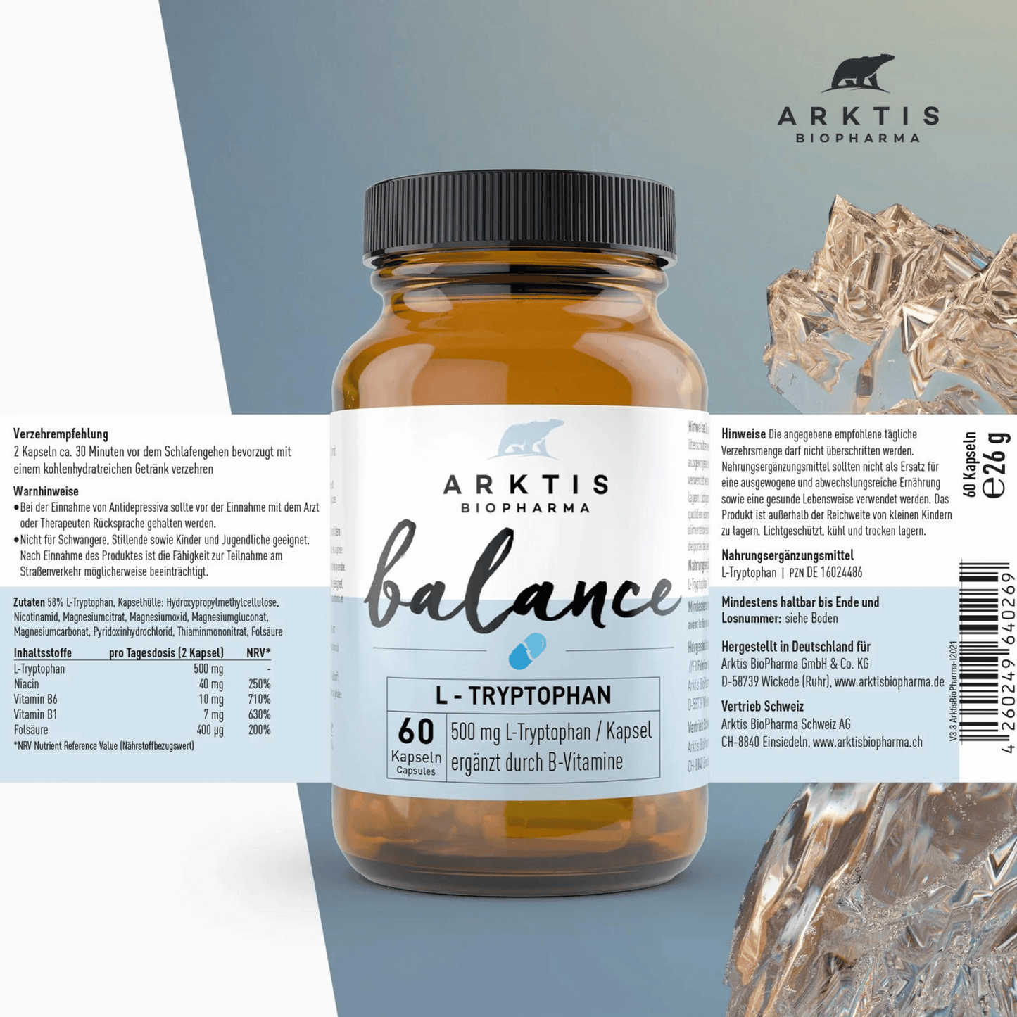 ARKTIS BALANCE - L-TRYPTOPHAN 60 Kapseln