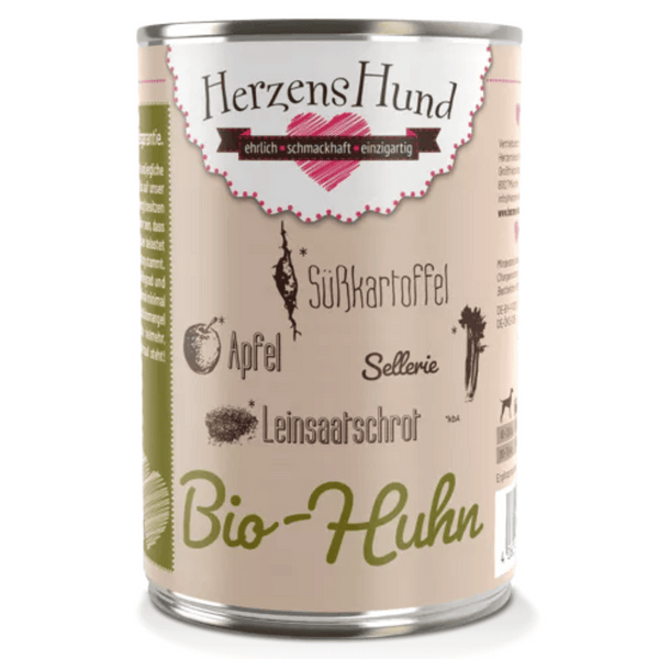 HerzensHund Bio-Huhn mit Bio-Gemüse – froehlicher-hund-shop