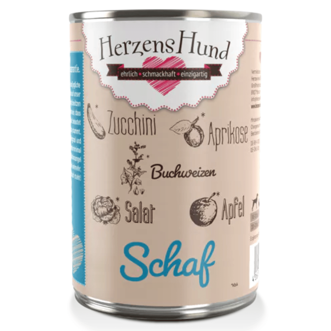 HerzensHund Schaf mit Bio-Gemüse 400g