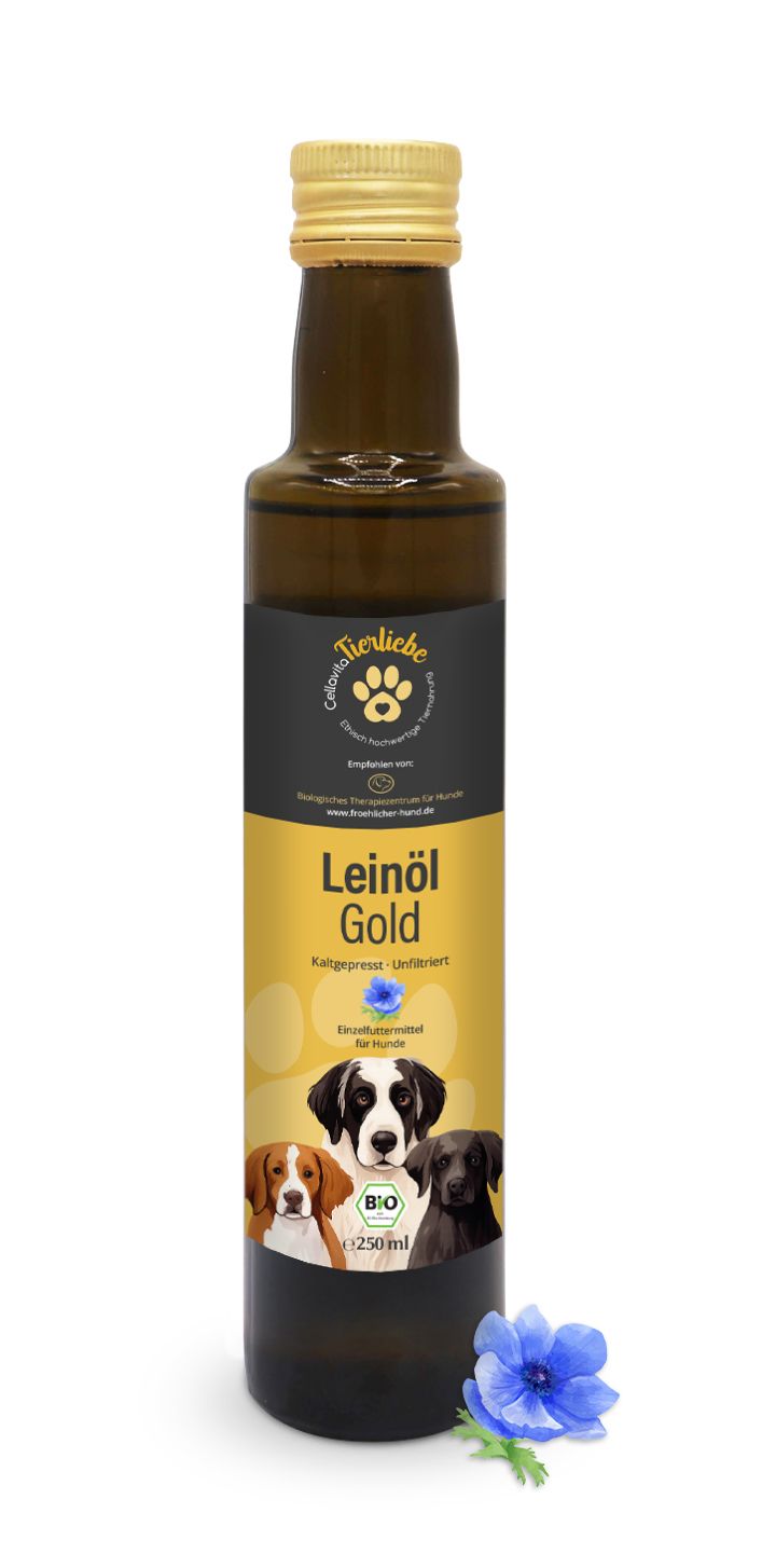 Saatengold-Bio-Feinschmecker-Öle "Leinöl Pur" für Hunde