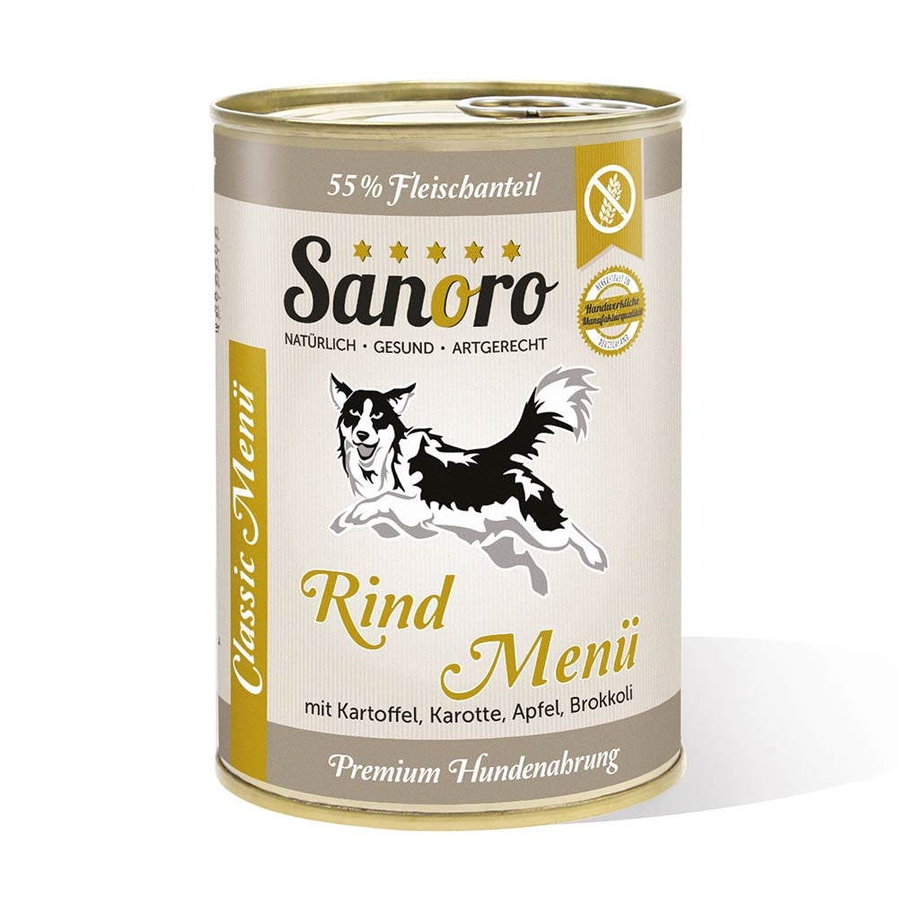 Sanoro- Menü Classic vom Rind mit Bio-Kartoffel und Bio-Karotte