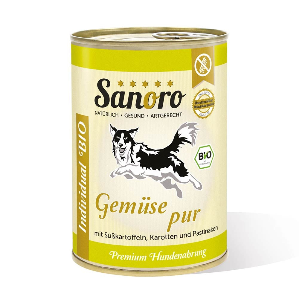 Sanoro- BIO Gemüse Mix Pur aus Bio-Süßkartoffel, Bio-Karotte und Bio-Pastinake