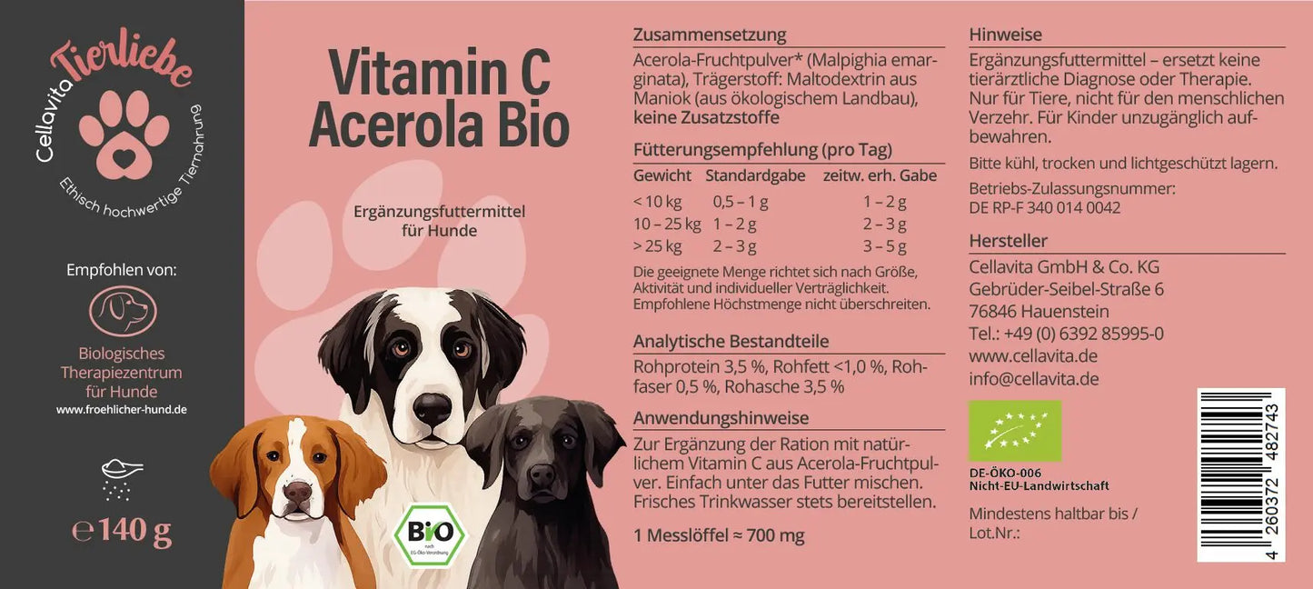 Acerola für Hunde, 140g