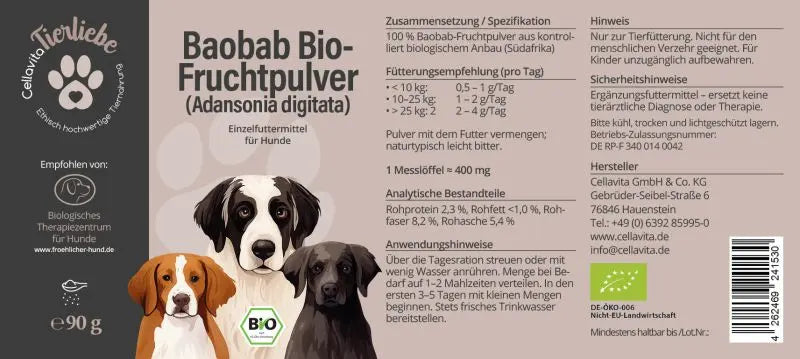 Baobab für Hunde, 90g