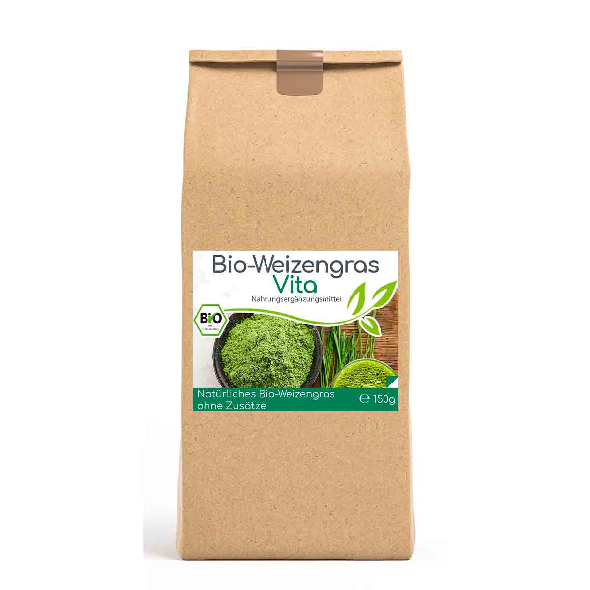 Bio Gerstengras Vita - 500g Pulver im Vorratsbeutel