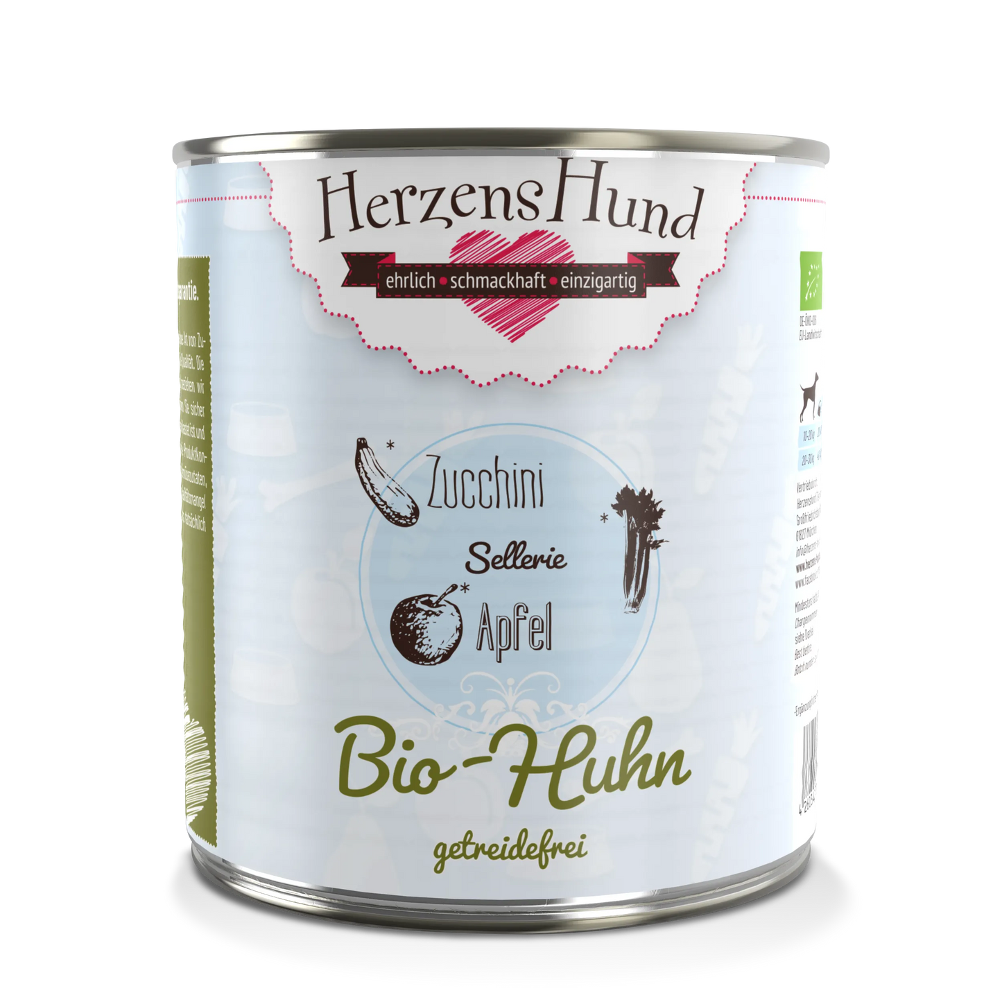 HerzensHund Bio-Huhn mit Bio-Zucchini - getreidefrei
