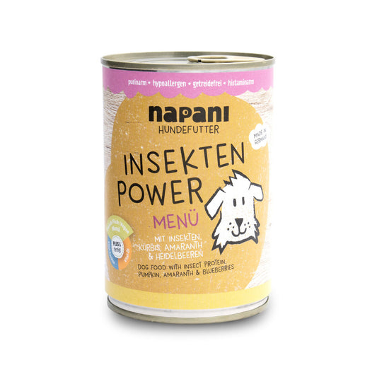 Napani Menü für Hunde "Insekten Power" mit Insektenprotein und Kürbis