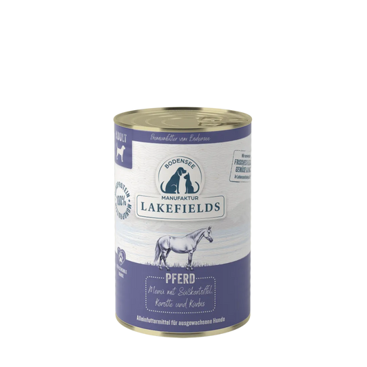 Lakefields Dosenfleisch- Menü Pferd für ausgewachsene Hunde