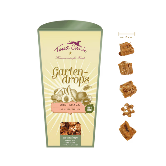 GARTENDROPS vegetarische Hundekekse Obst -Snack 250g