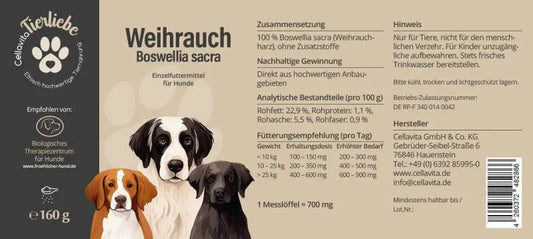 Weihrauch für Hunde, 160g