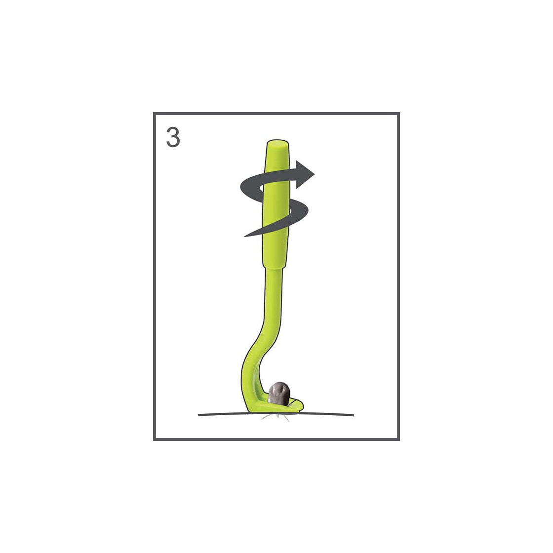 Zeckenhaken mit Cliphalterung - 3 Größen