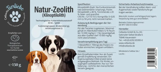 Zeolith für Hunde, 150g