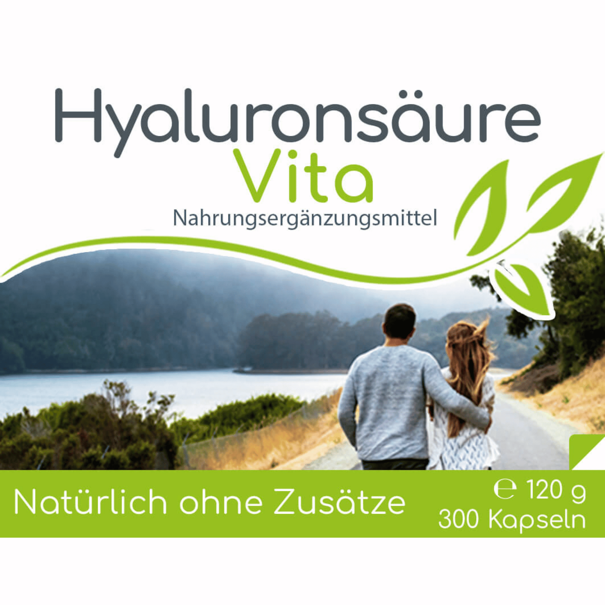 Hyaluronsäure Vita 300 Kapseln (Vegan) im Vorratsbeutel
